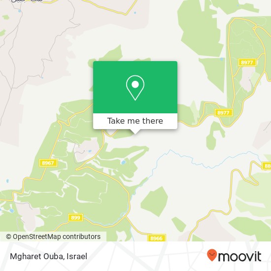 Mgharet Ouba map