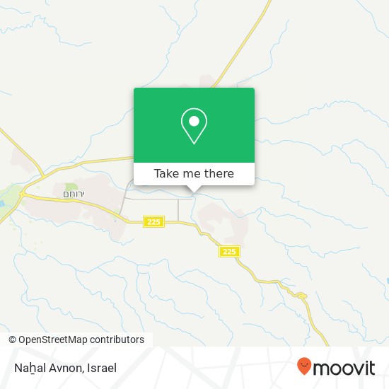 Naẖal Avnon map