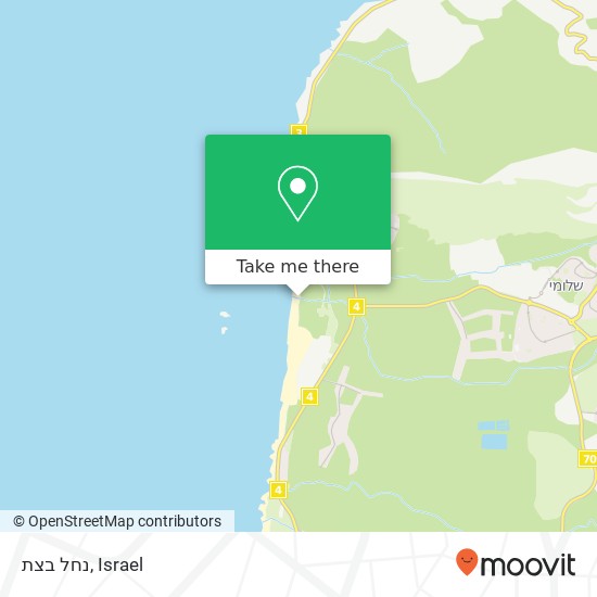 נחל בצת map