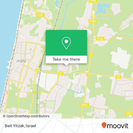 Beit Yitzak map