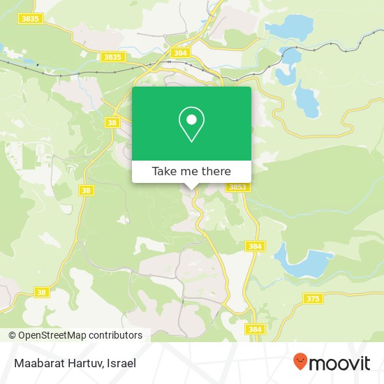 Карта Maabarat Hartuv