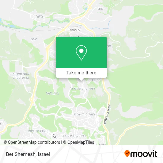 Bet Shemesh map