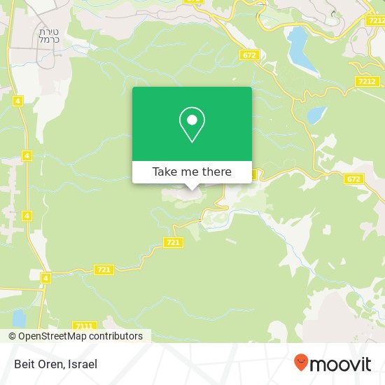 Beit Oren map
