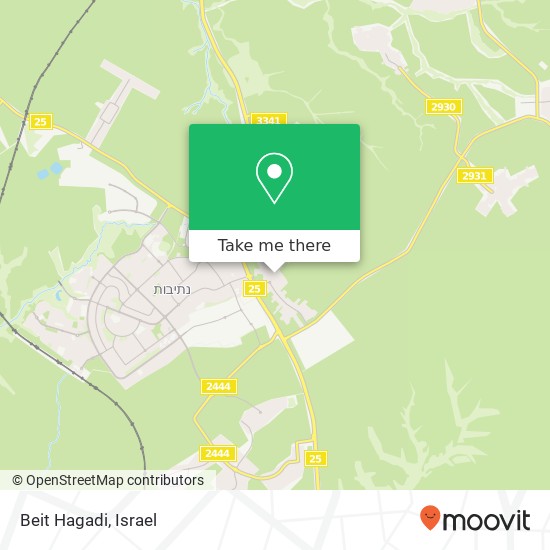 Карта Beit Hagadi