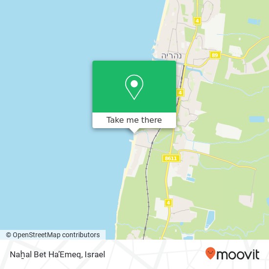 Naẖal Bet Ha’Emeq map