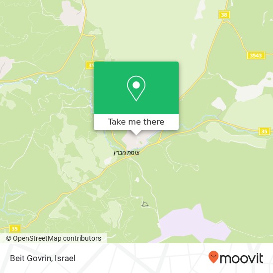Карта Beit Govrin