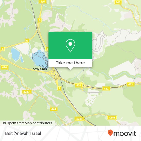 Beit ‘Anavah map