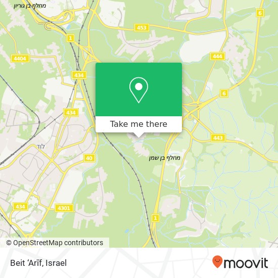 Карта Beit ‘Arīf
