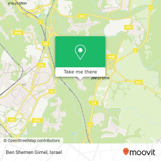 Ben Shemen Gimel map