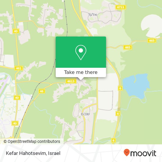 Kefar Hahotsevim map