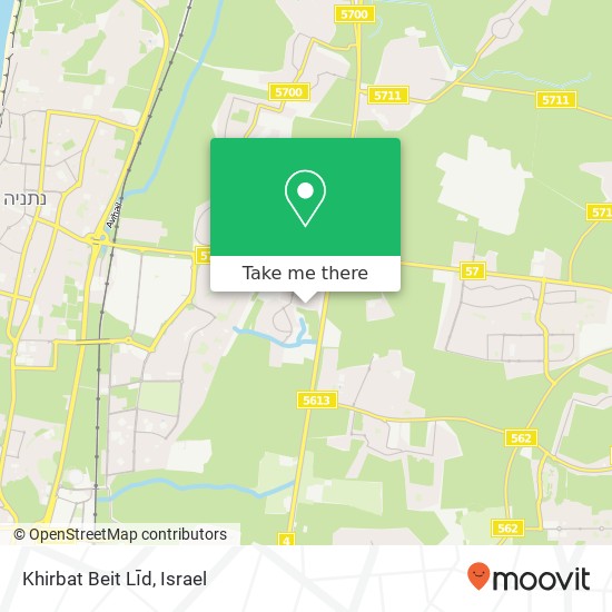 Карта Khirbat Beit Līd