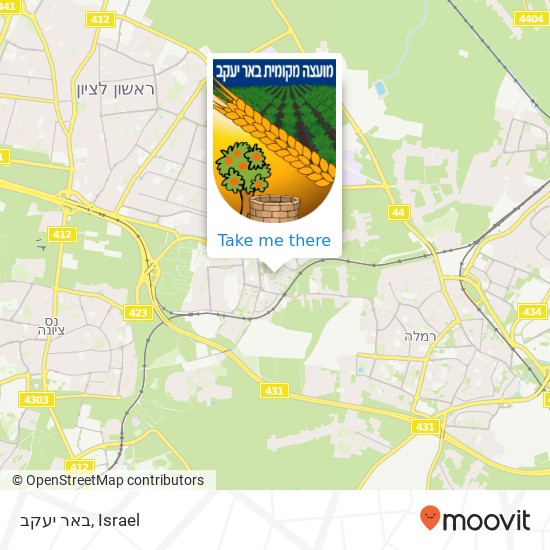 באר יעקב map