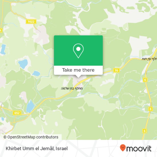 Khirbet Umm el Jemāl map