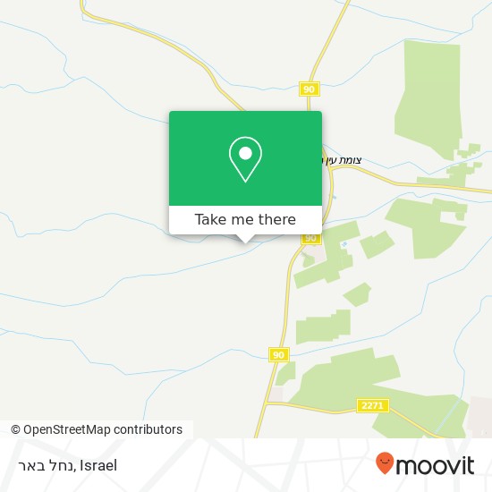 נחל באר map