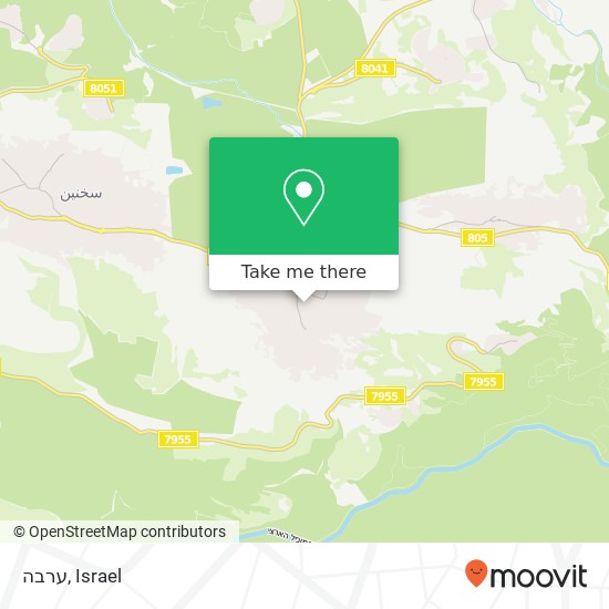 ערבה map