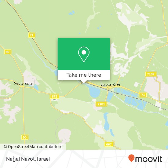 Naẖal Navot map