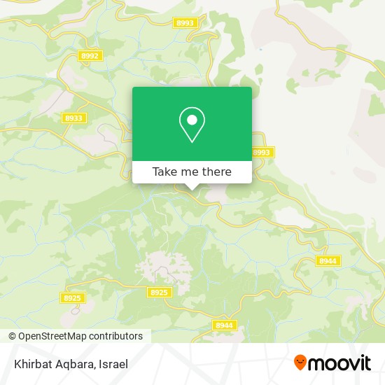 Карта Khirbat Aqbara
