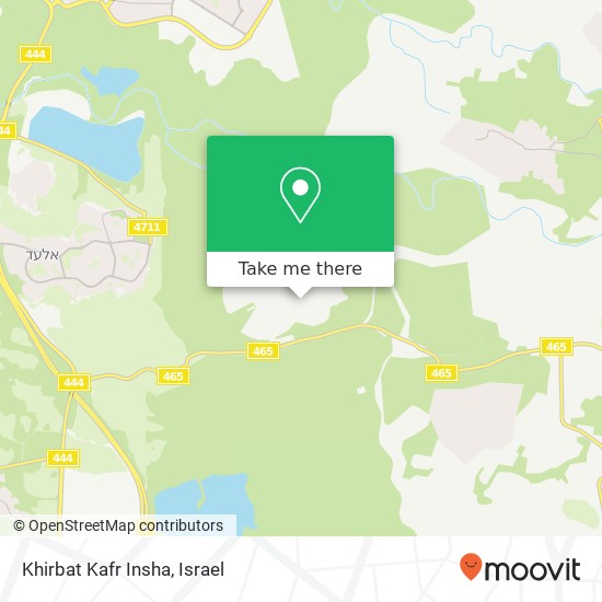 Khirbat Kafr Insha map