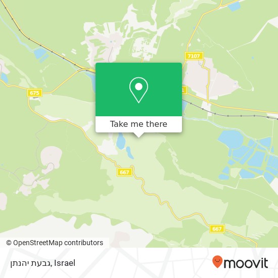 גבעת יהנתן map