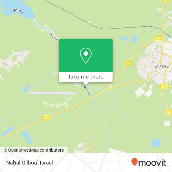 Карта Naẖal Gilboa‘