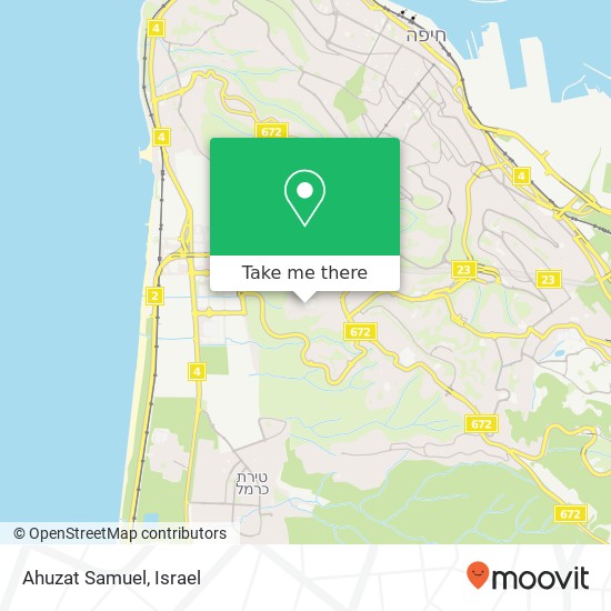 Ahuzat Samuel map