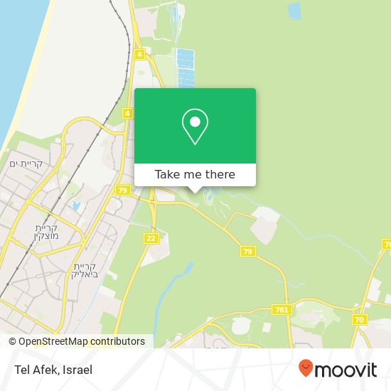 Карта Tel Afek