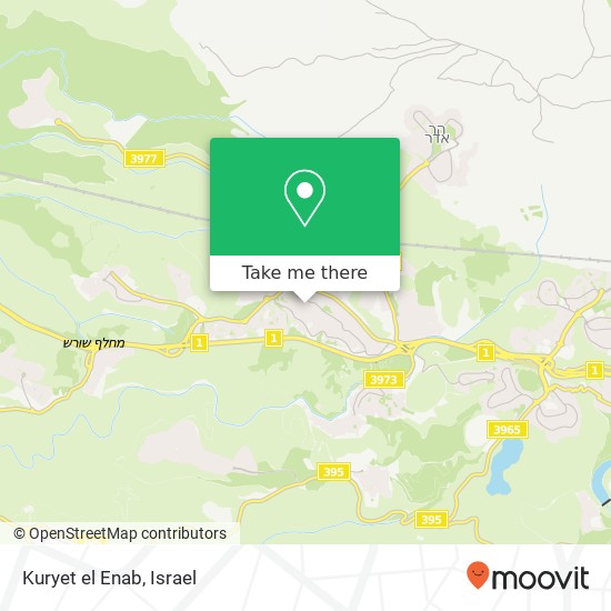 Kuryet el Enab map