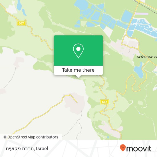 חרבת פקועית map