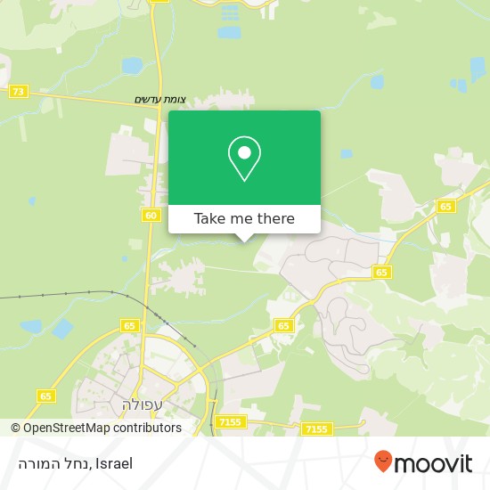 נחל המורה map