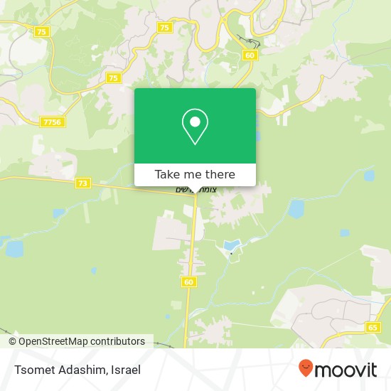 Карта Tsomet Adashim