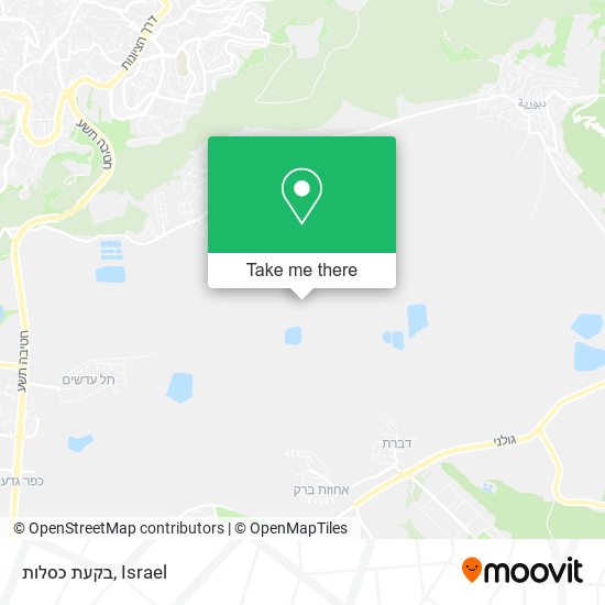 בקעת כסלות map