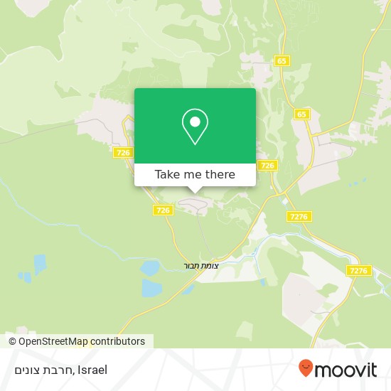 חרבת צונים map