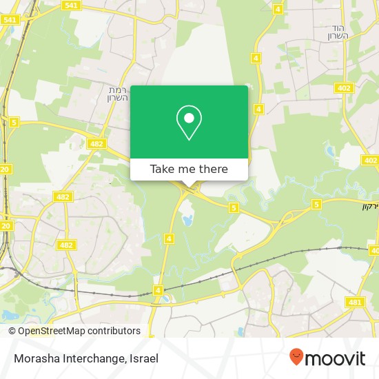Morasha Interchange map