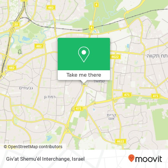 Giv‘at Shemu’él Interchange map