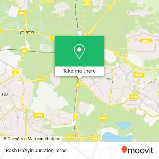 Карта Rosh Ha‘Ayin Junction