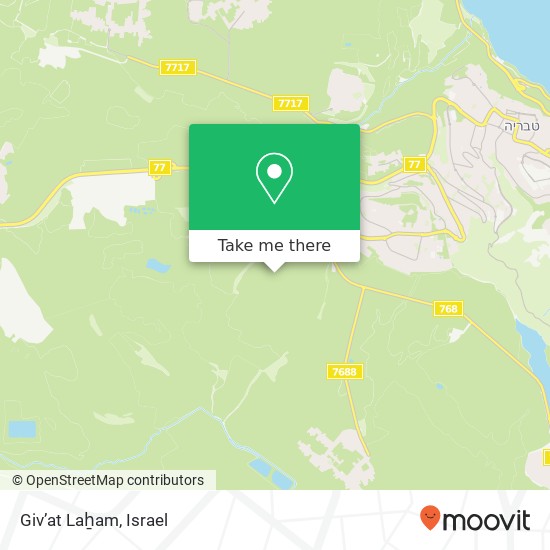 Giv’at Laẖam map