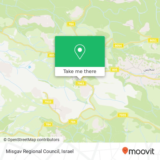 Misgav Regional Council map