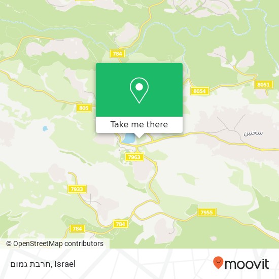 חרבת גמום map