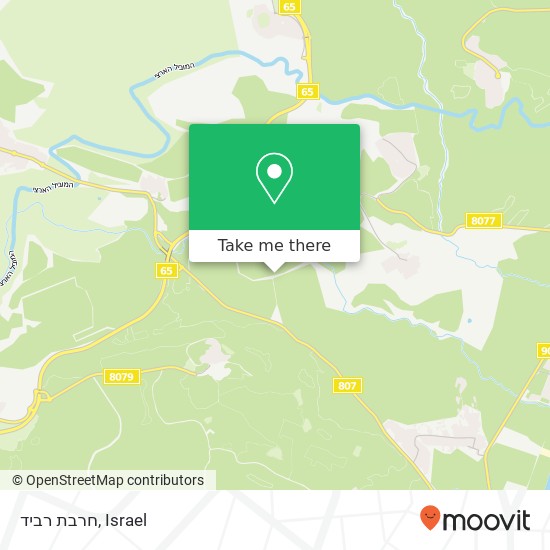 חרבת רביד map