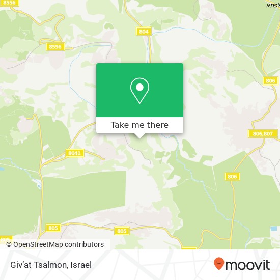 Giv’at Tsalmon map