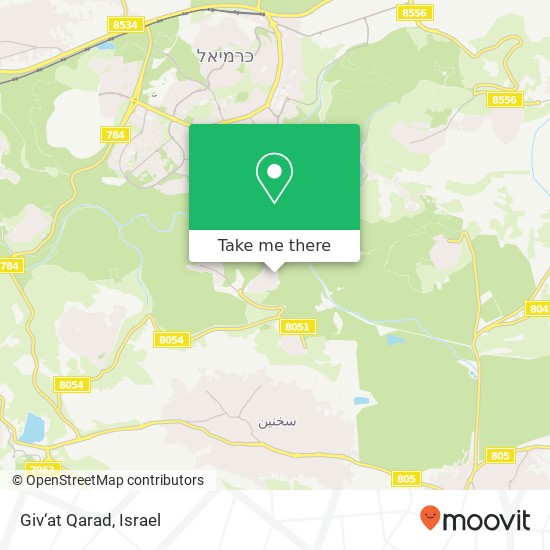 Giv‘at Qarad map