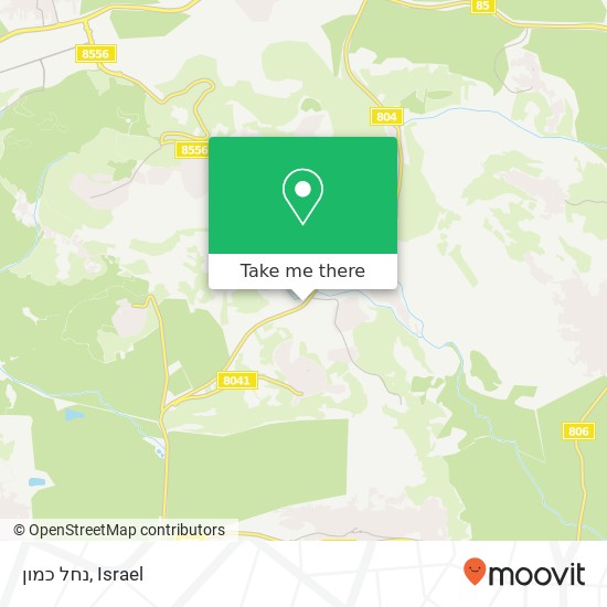 נחל כמון map