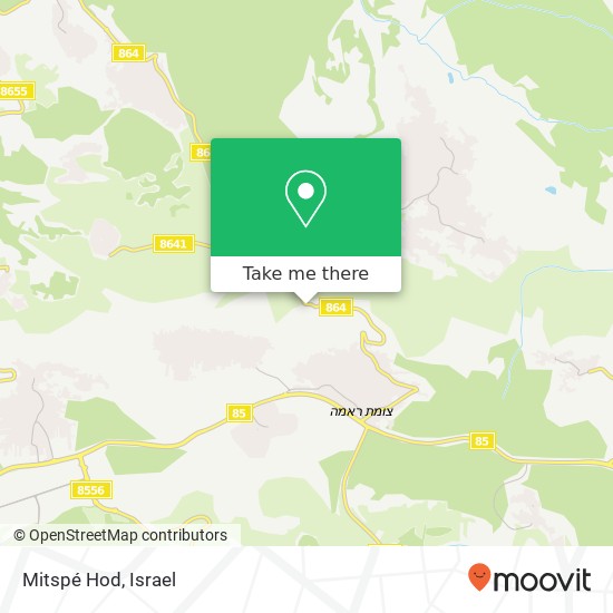 Mitspé Hod map