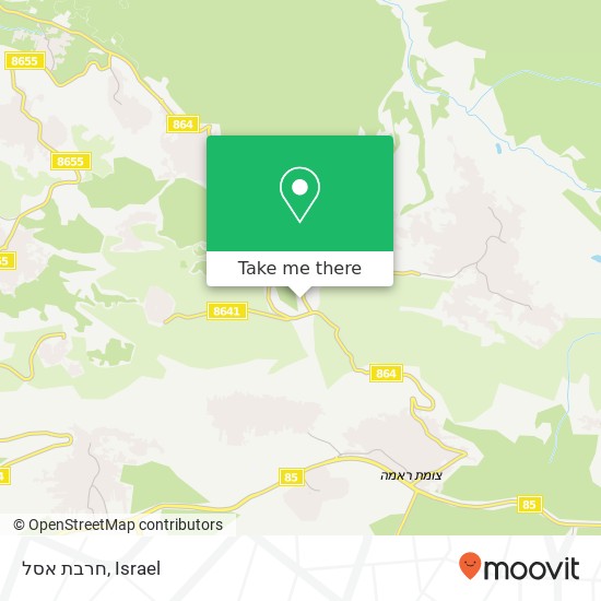 חרבת אסל map