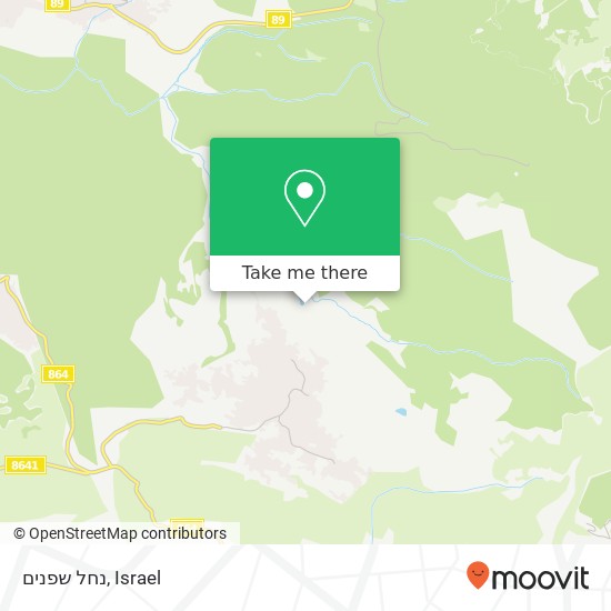 נחל שפנים map