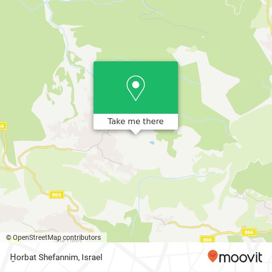 Карта H̱orbat Shefannim