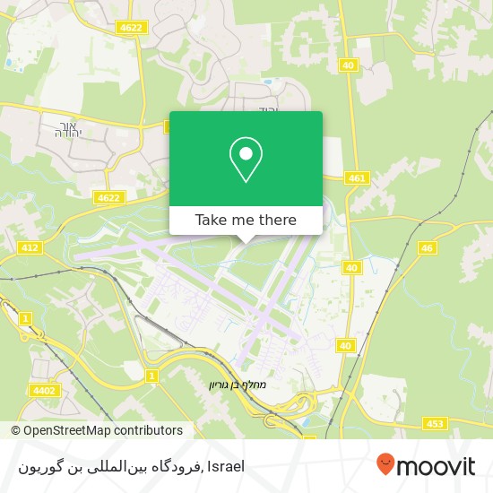 فرودگاه بین‌المللی بن گوریون map