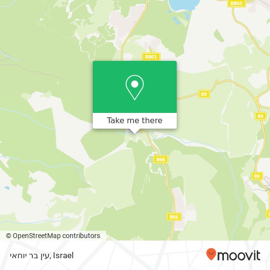 עין בר יוחאי map