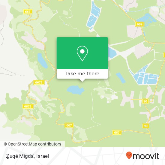 Ẕuqé Migda‘ map