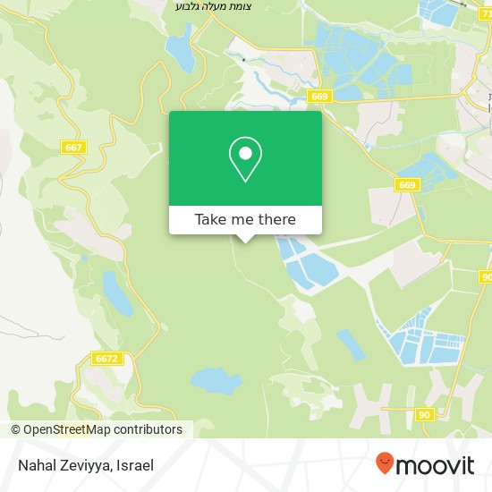 Nahal Zeviyya map
